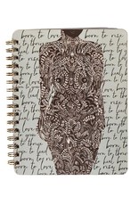 Papaya Spiral Notebook - Living Woman