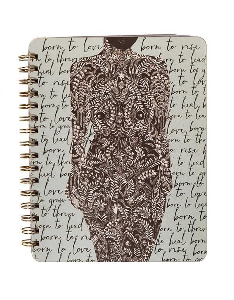 Papaya Spiral Notebook - Living Woman