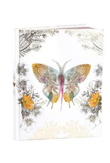 Papaya Hardcover Journal - Paisley Butterfly