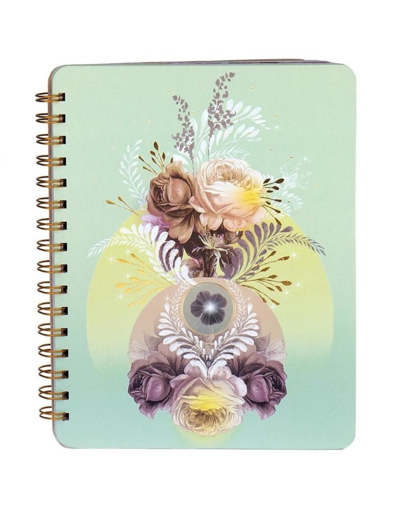 Papaya Spiral Notebook - Universe