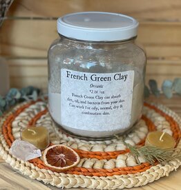 French Green Clay, bulk/oz