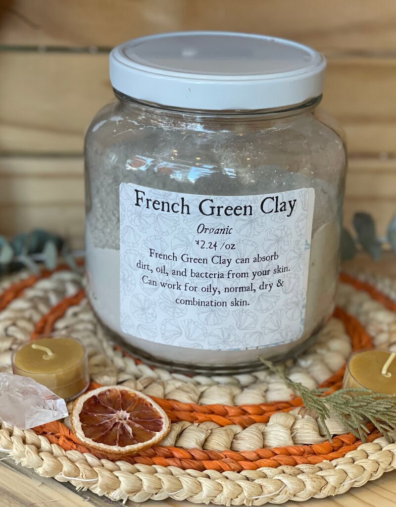 French Green Clay, bulk/oz