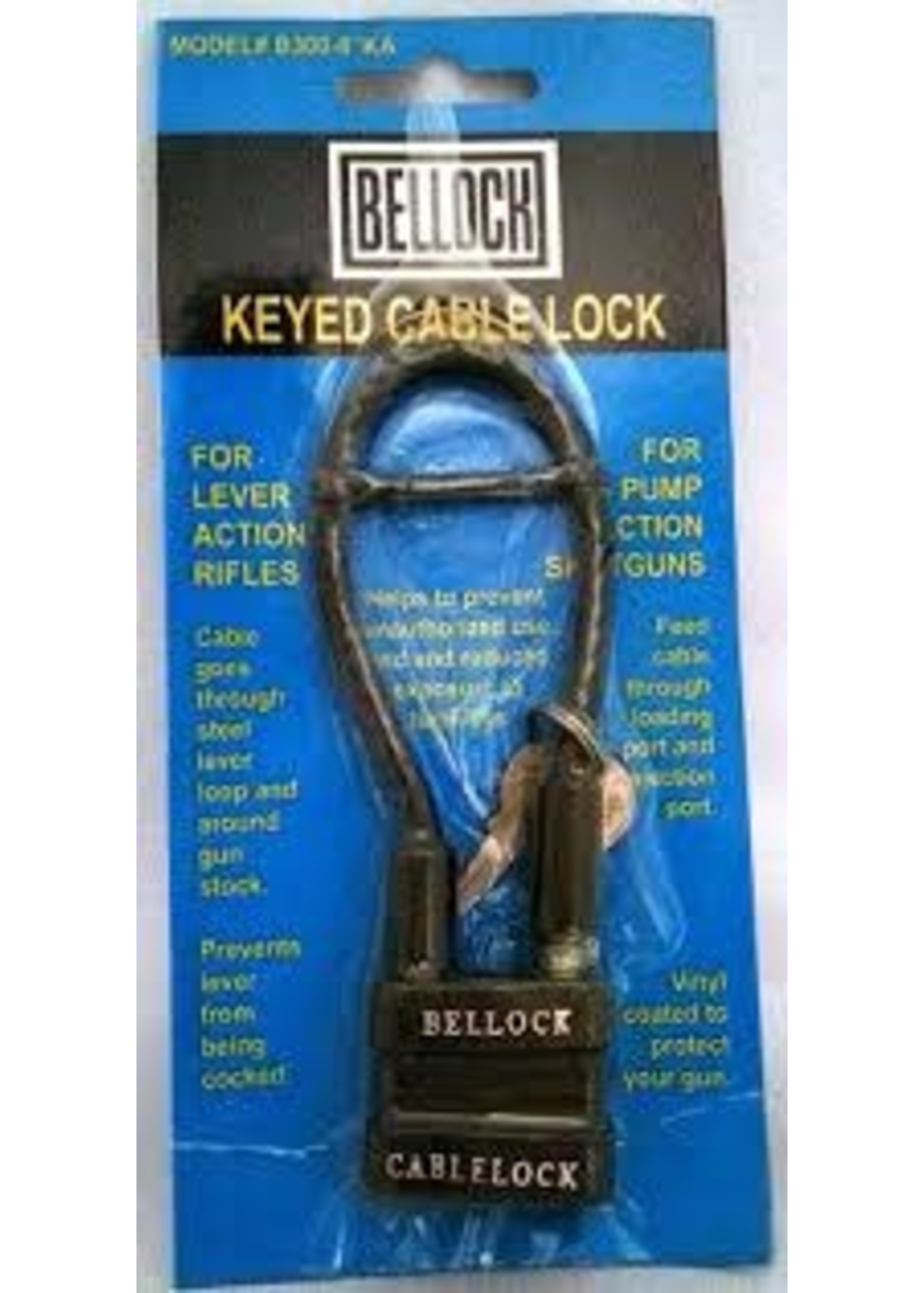 BELL OUTDOOR PRODUCTS BELL KEYED CABLE LOCK #B300-8 KD - SHORT
