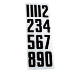 BAUER HELMET NUMBERS BLK