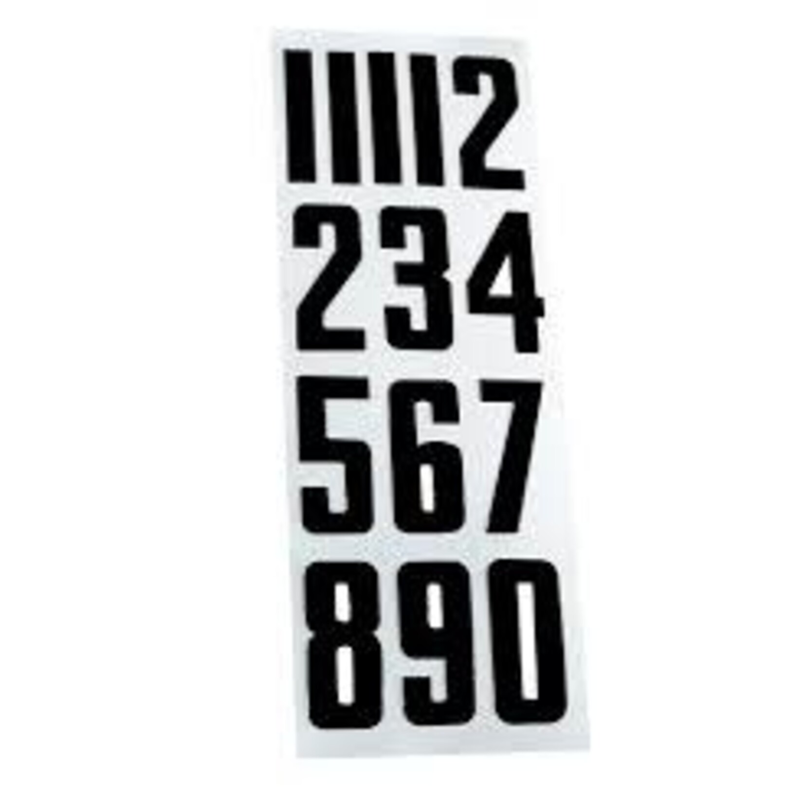 BAUER HELMET NUMBERS BLK