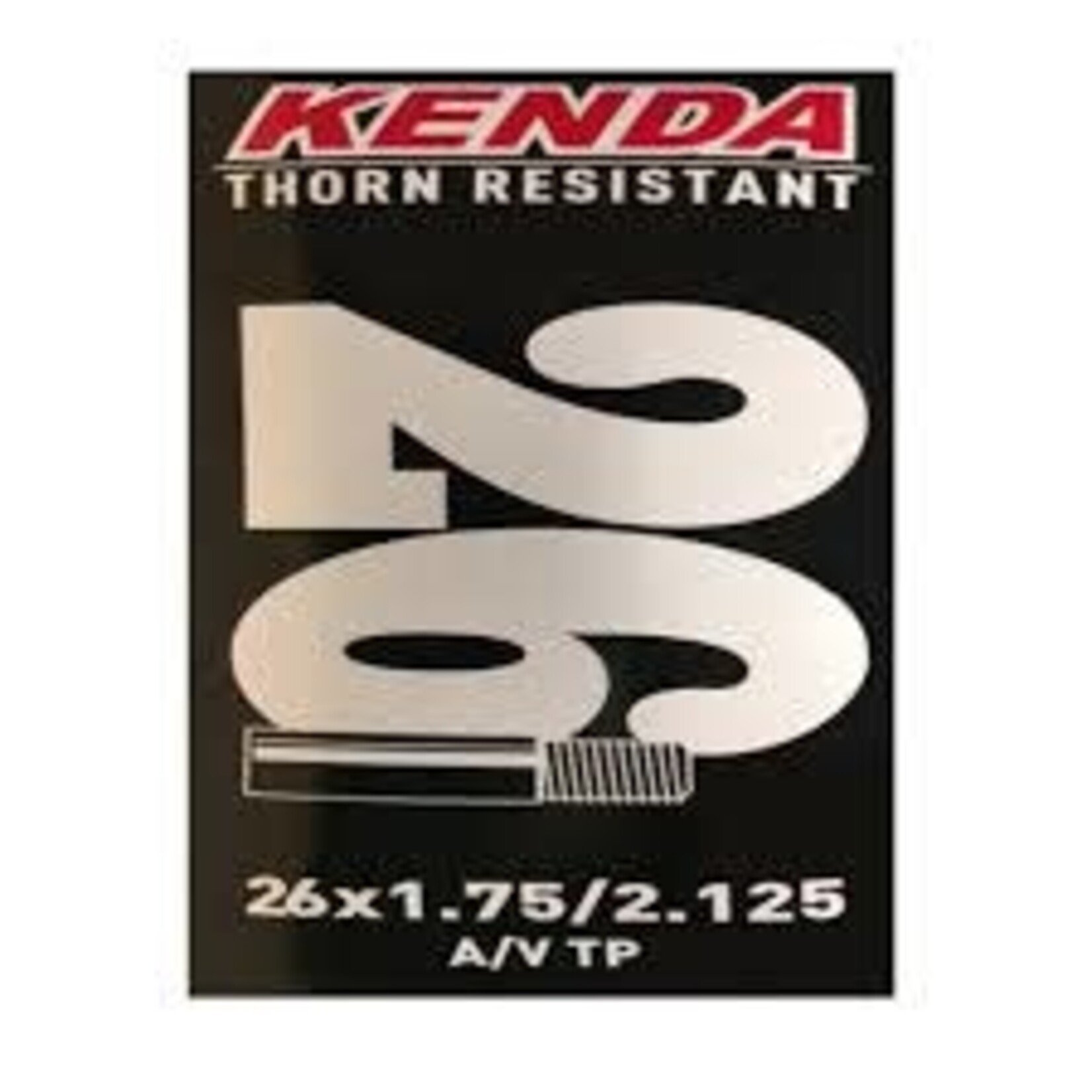 49N KENDA THORN-RESISTANT BIKE TUBE 26X1.75