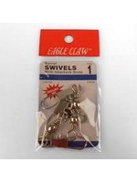 Eagle Claw Eagle Claw Sz1/0 w/Interlok Nickel 3Pk  01033-019 Barrel Swivel