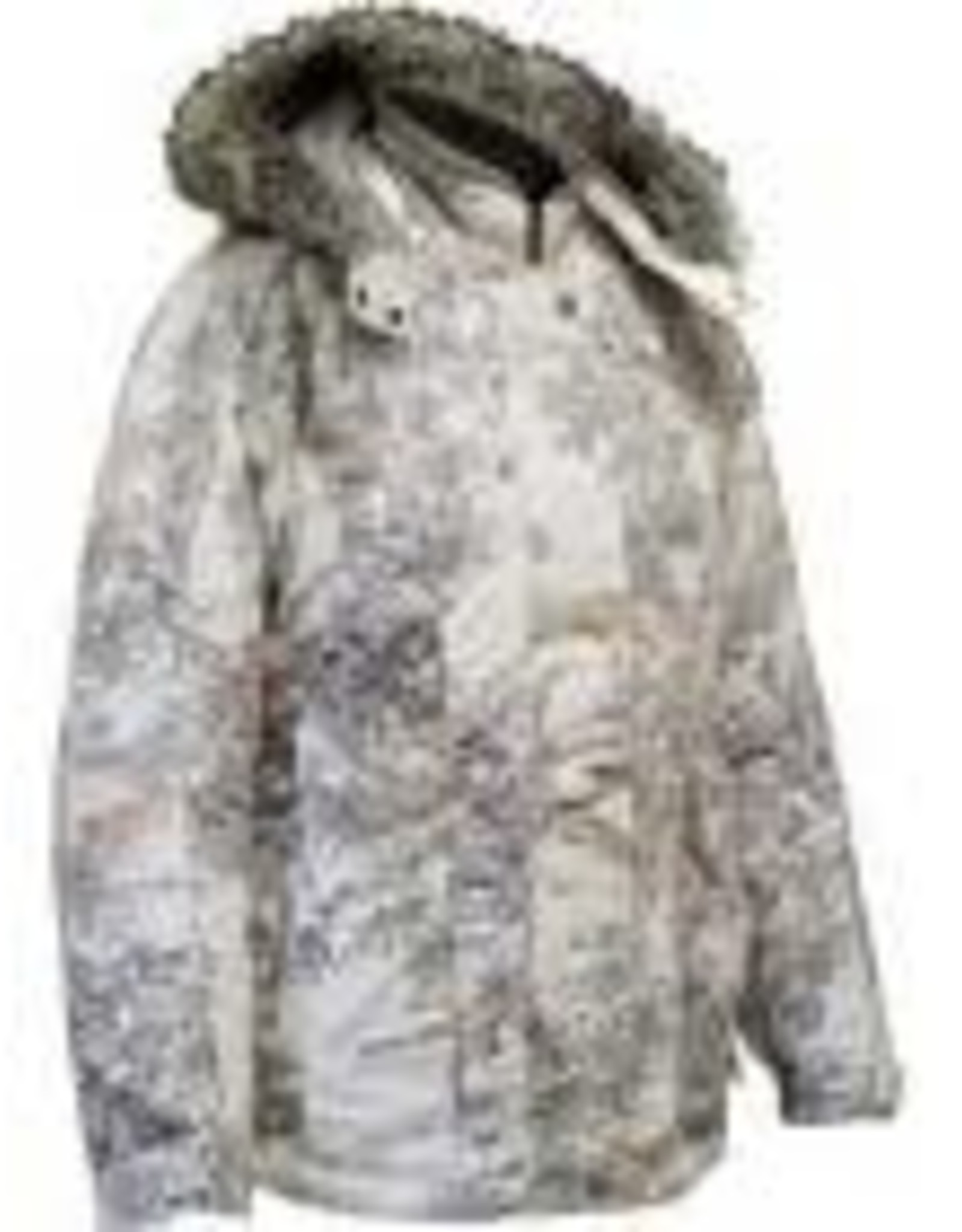 white camo snow jacket