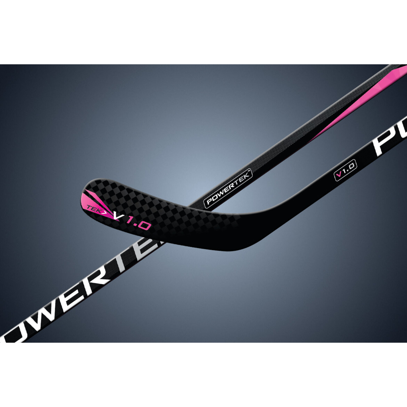POWERTEK HOCKEY POWERTEK V1.0 TEK HOCKEY STICK FLEX 35 RH S PINK- 42