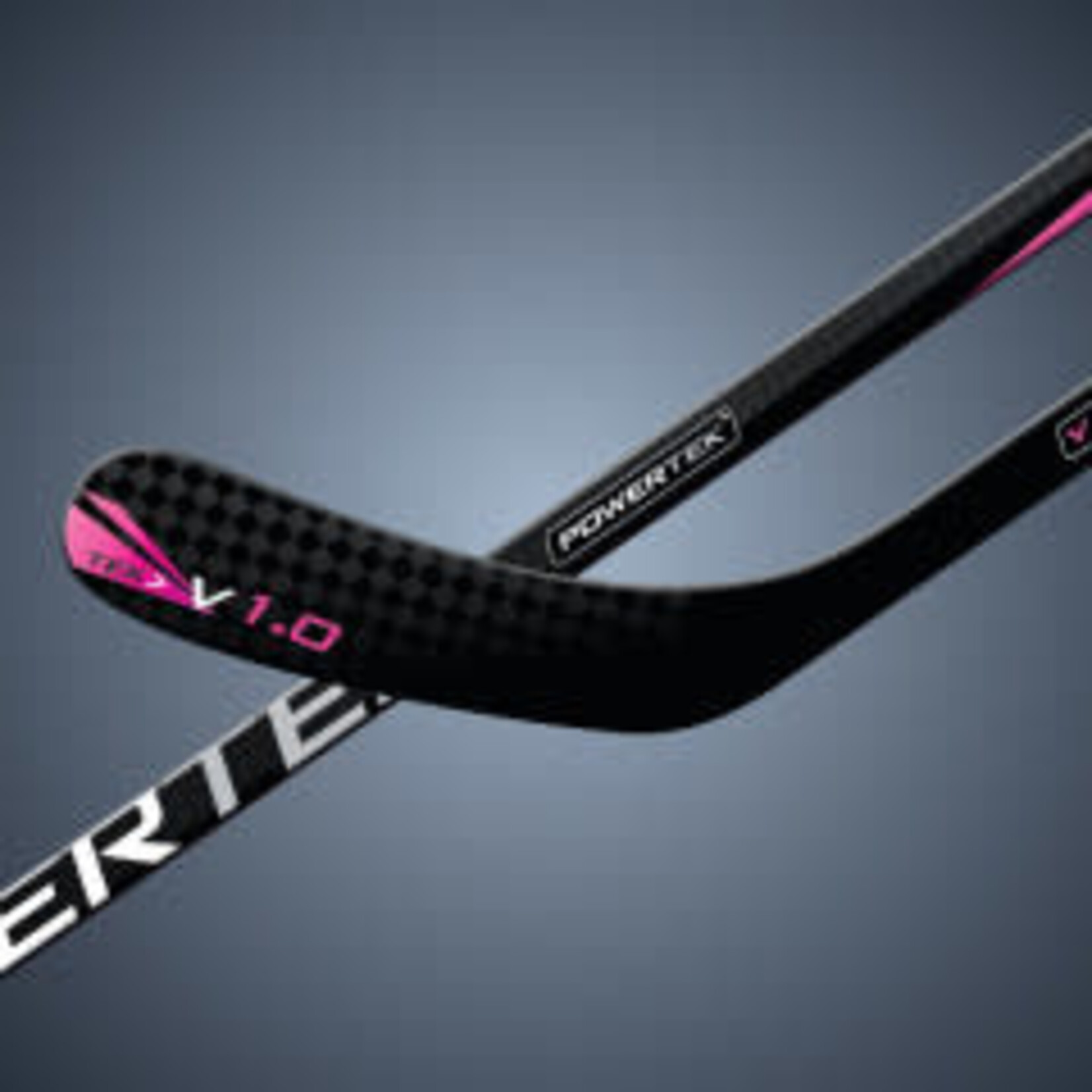 POWERTEK HOCKEY POWERTEK V1.0 TEK HOCKEY STICK FLEX 30 TYKES LH S PINK- 38