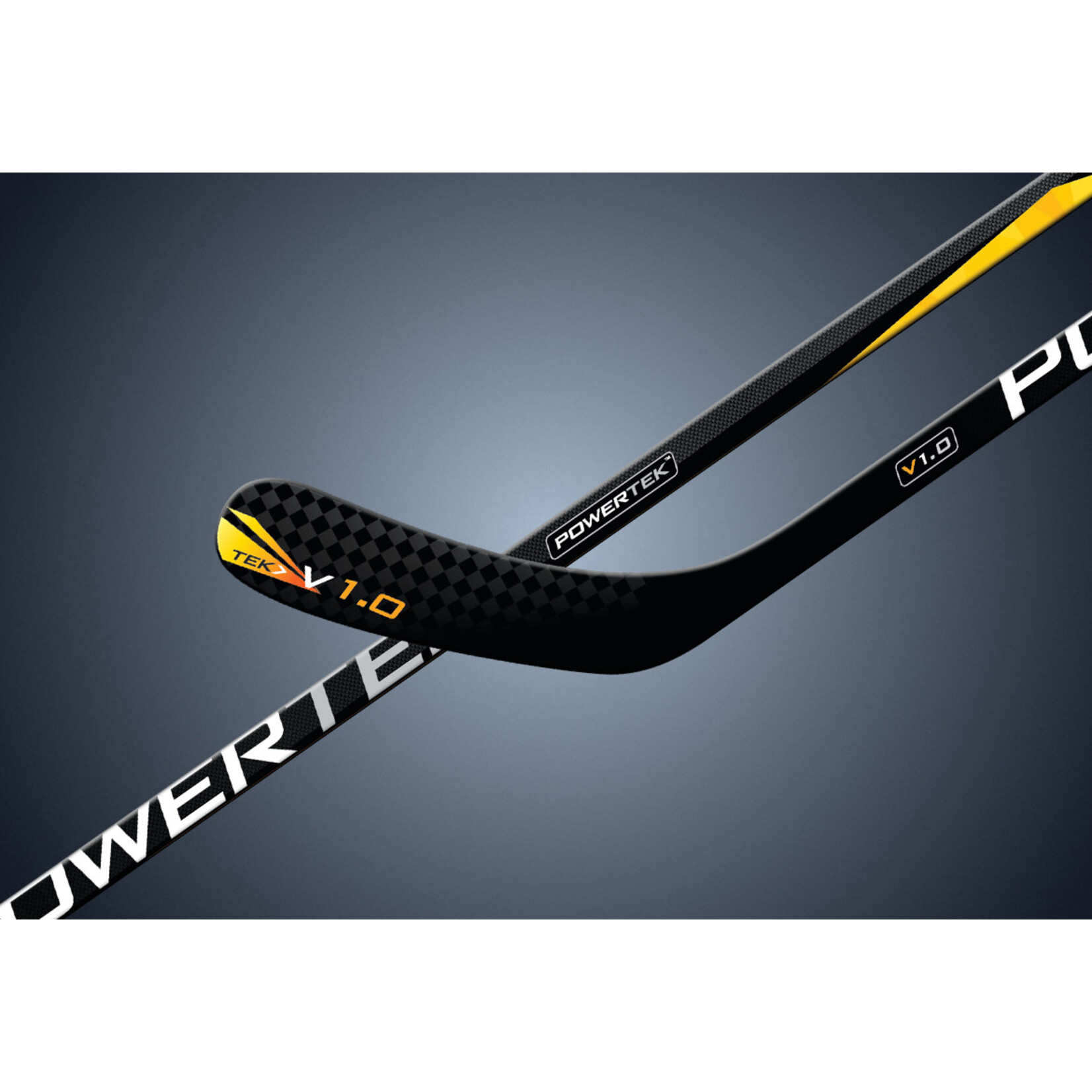 POWERTEK HOCKEY POWERTEK V1.0 TEK HOCKEY STICK FLEX 30 TYKES LH S YELLOW- 38