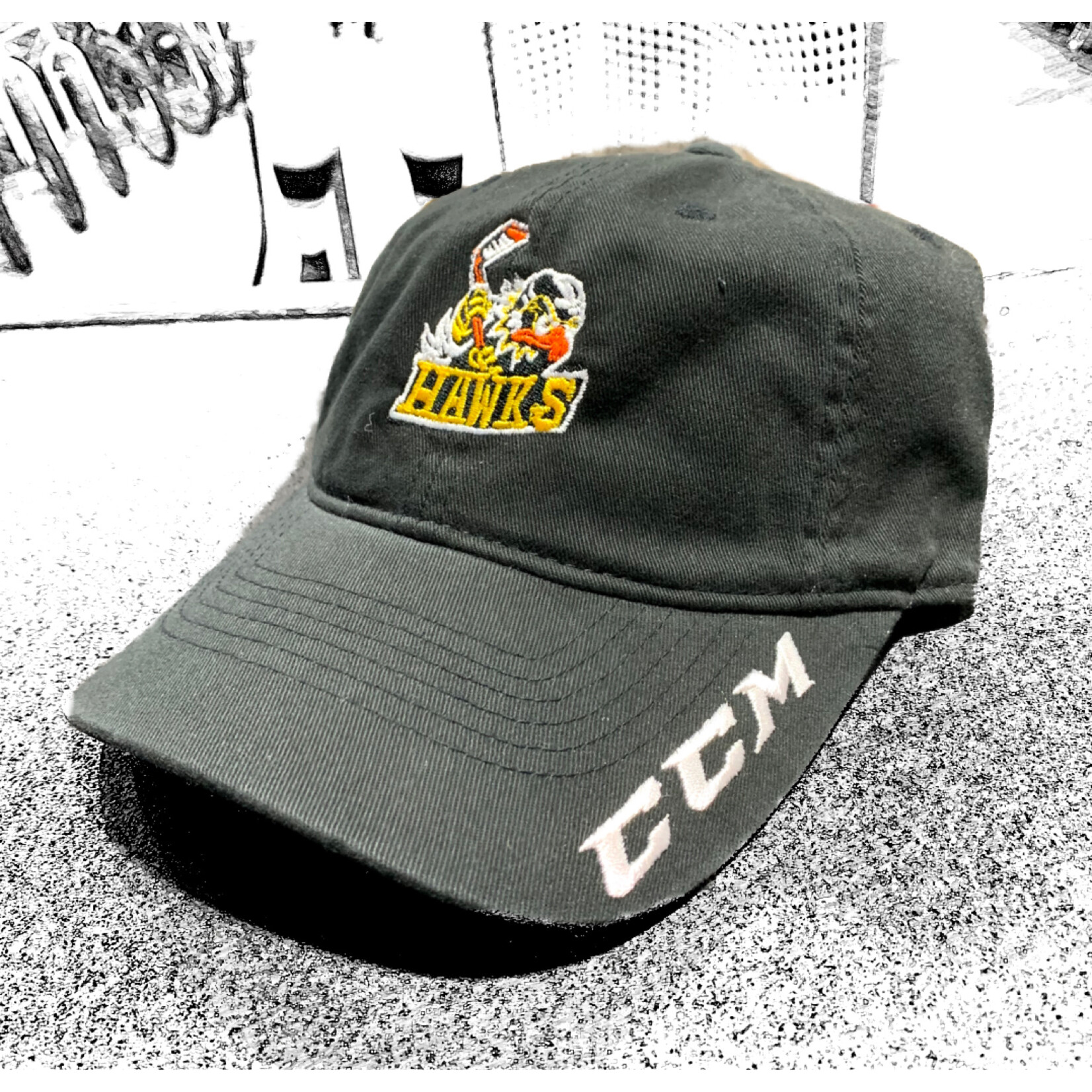 CCM Hockey HAWKS/BLAZERS CCM HOCKEY SLOUCH MESH CAP BLK YOUTH