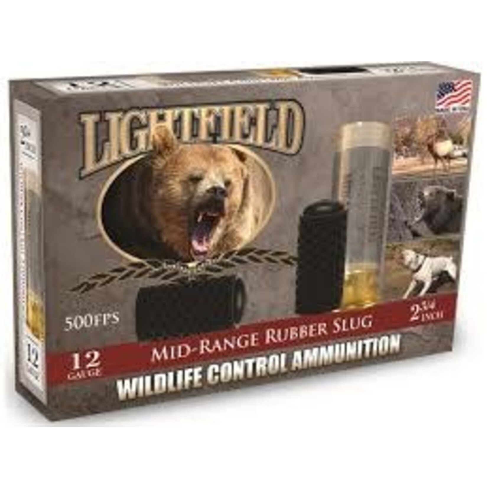 Lightfield LIGHTFIELD 12 GA 2 3/4"  Mid-Range Rubber Lug Slugs