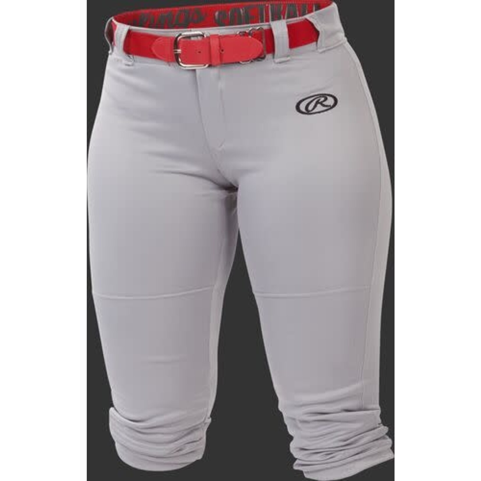 RAWLINGS RAWLINGS WOMEN'S LAUNCH BELTED PANT GREY