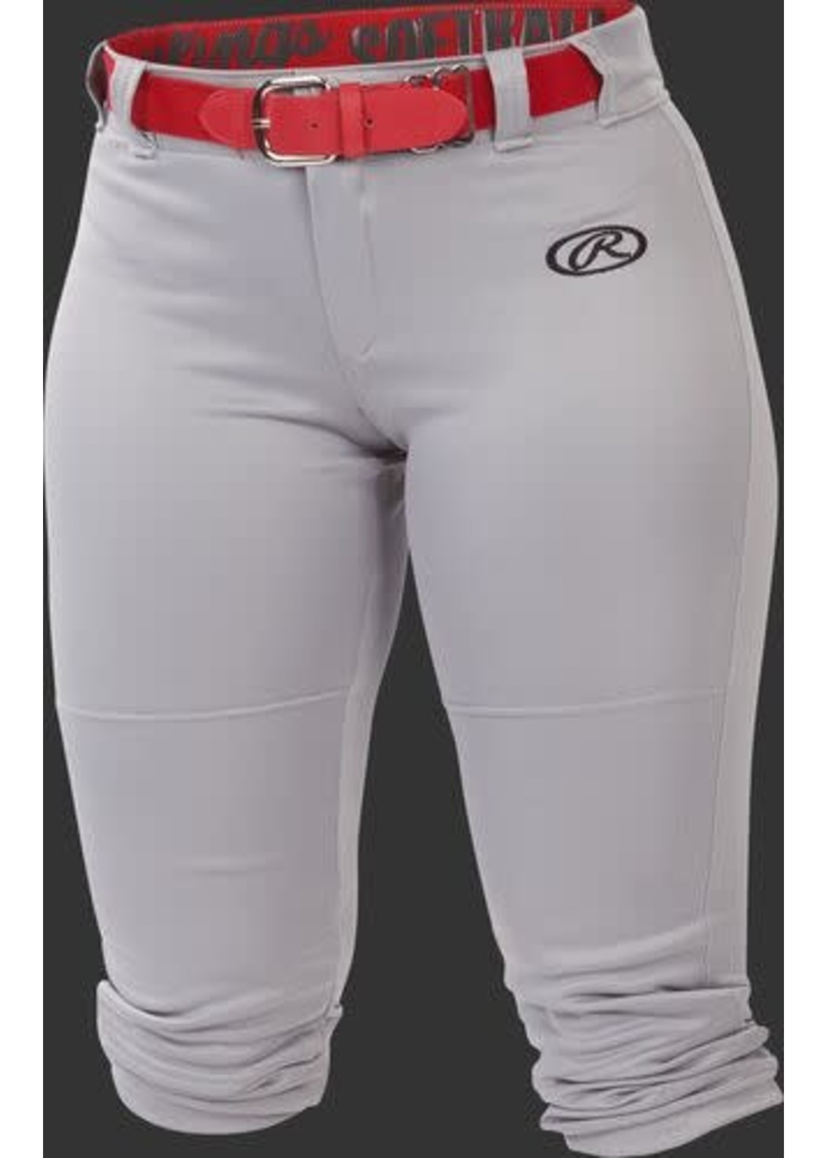 RAWLINGS RAWLINGS WOMEN'S LAUNCH BELTED PANT GREY