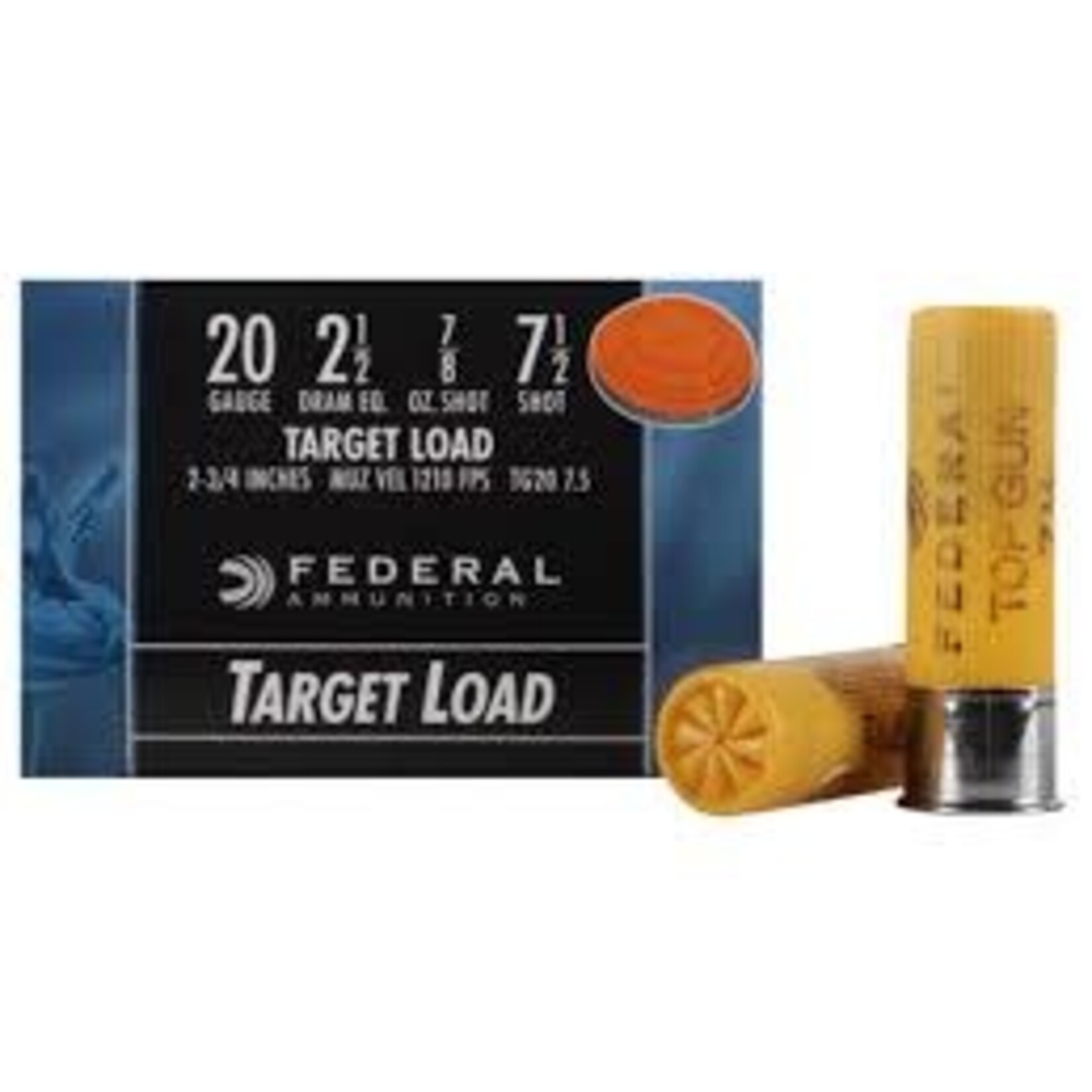 FEDERAL FEDERAL 20 GA TOP GUN 2 3/4" TARGET 7 1/2 SHOT 1210 FPS TG207.5