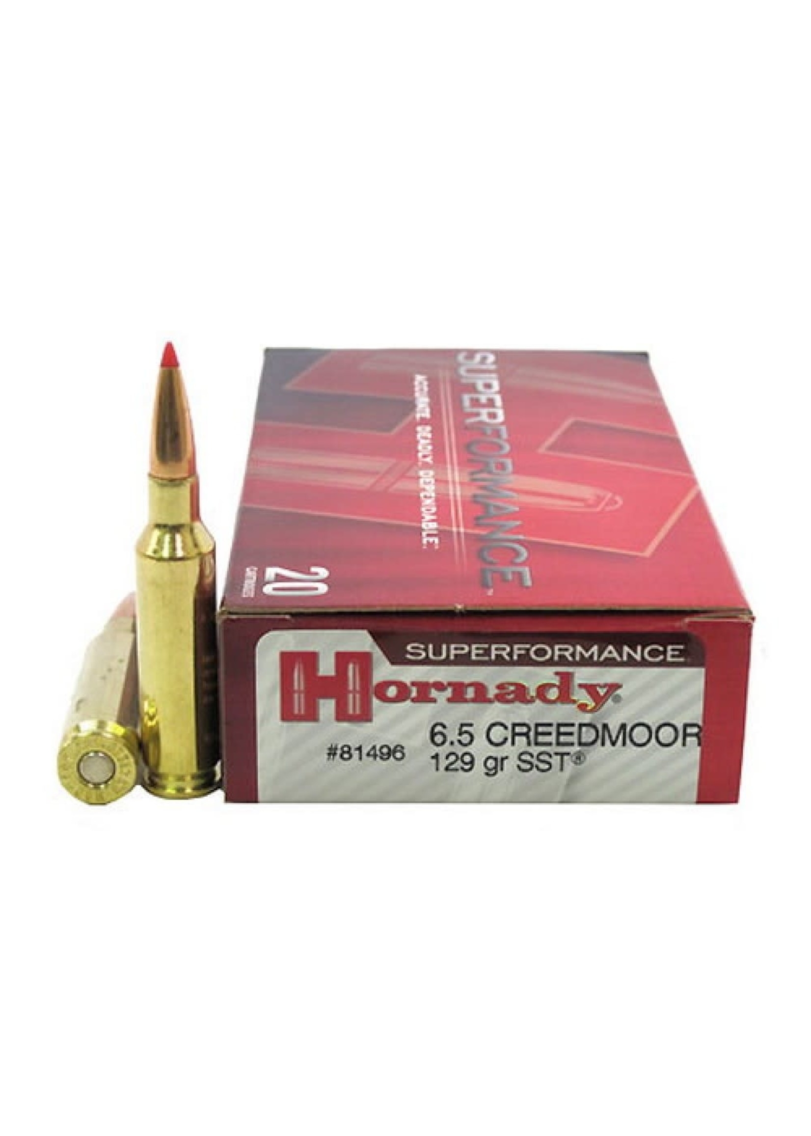 HORNADY HORNADY 6.5 CREEDMOOR 129 GRAIN SST 81496