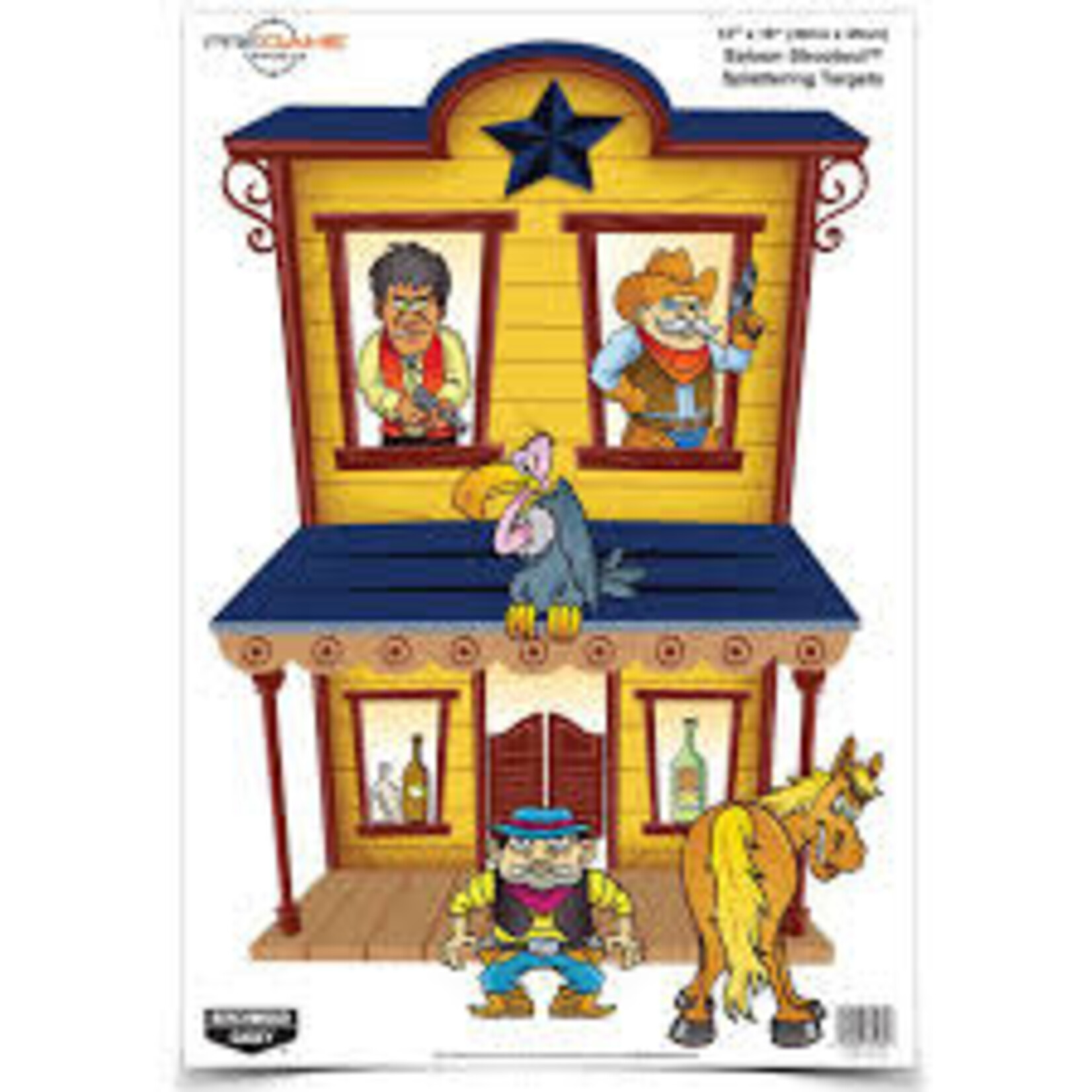 Birchwood Casey BIRCHWOOD CASEY TARGETS SALOON SHOOTOUT 12" x 18" 6PK