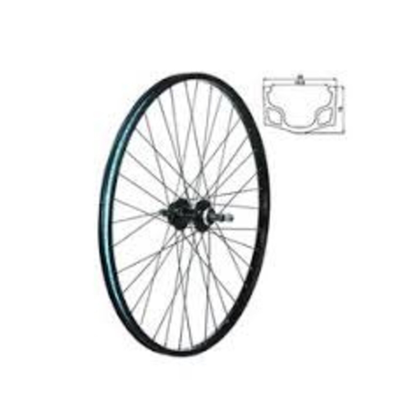 49N 49n WHEEL RIM REAR 20"BMX FWL SINGLE WALL