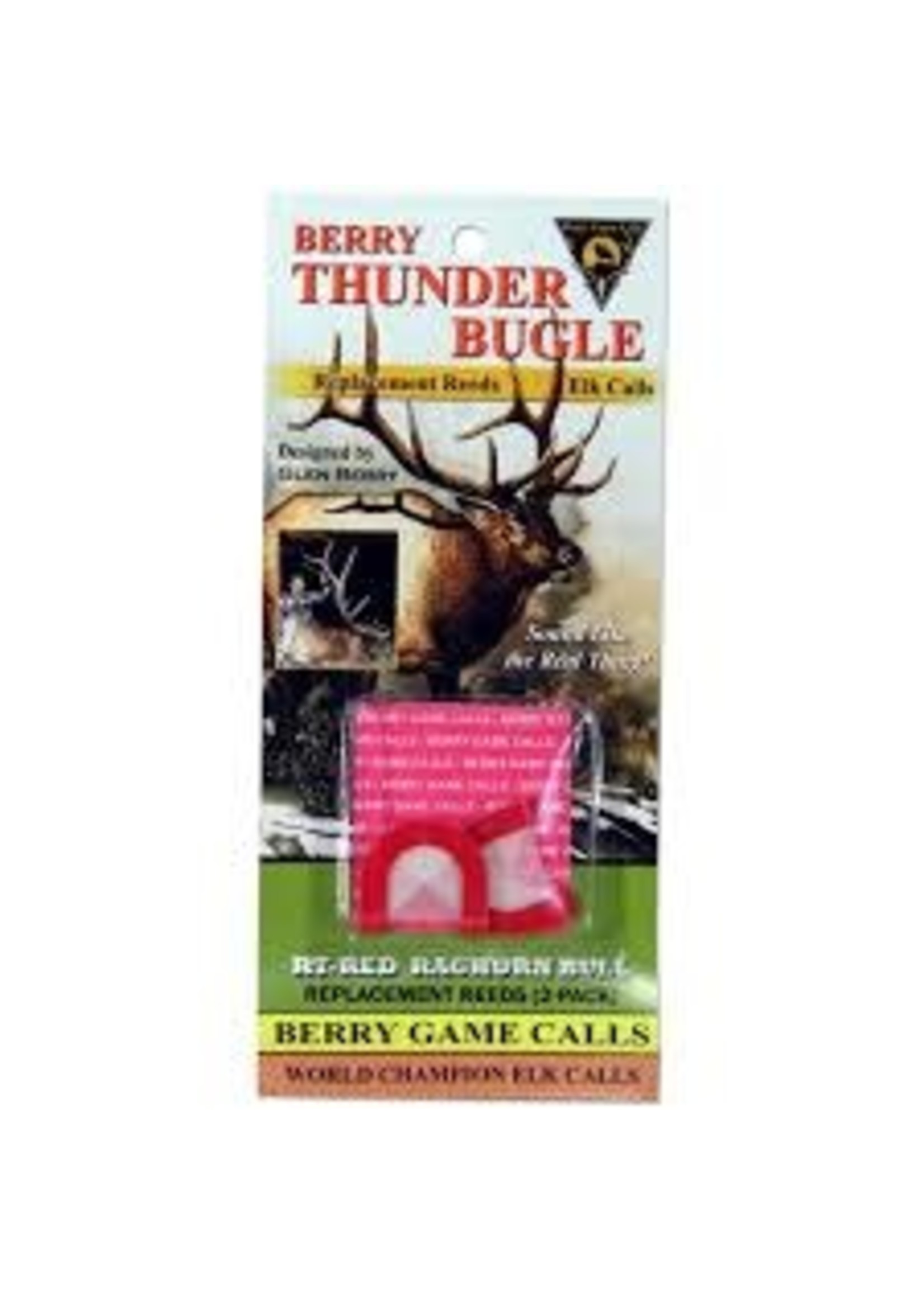 BERRY GAME CALLS BERRY THUNDER BUGLE REED REPLACEMENT RT-RED RAGHORN BULL