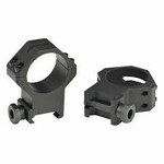 Weaver WEAVER 30 MM SKELETON LOW MATTE 4 HOLE CAPS TOP MOUNT RINGS