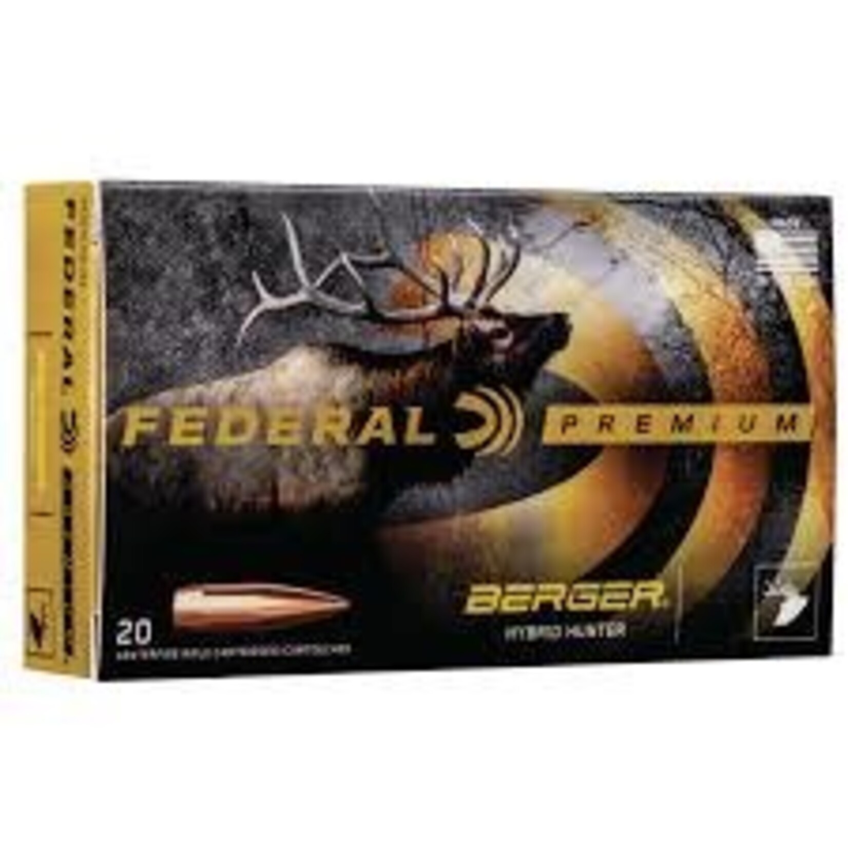 FEDERAL FEDERAL 30-06 SPRG 168GR BERGER HYBRID HUNTER PREMIUM 20 RNDS P3006BCH1