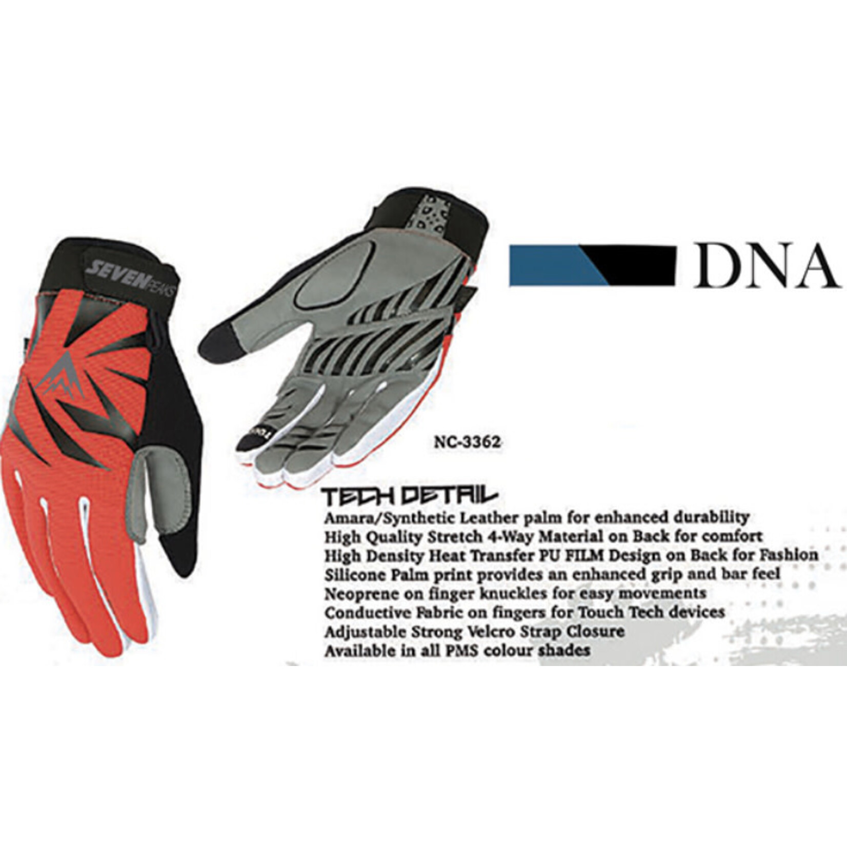SEVEN PEAKS SEVEN PEAKS GLOVES F/F DNA ADULT