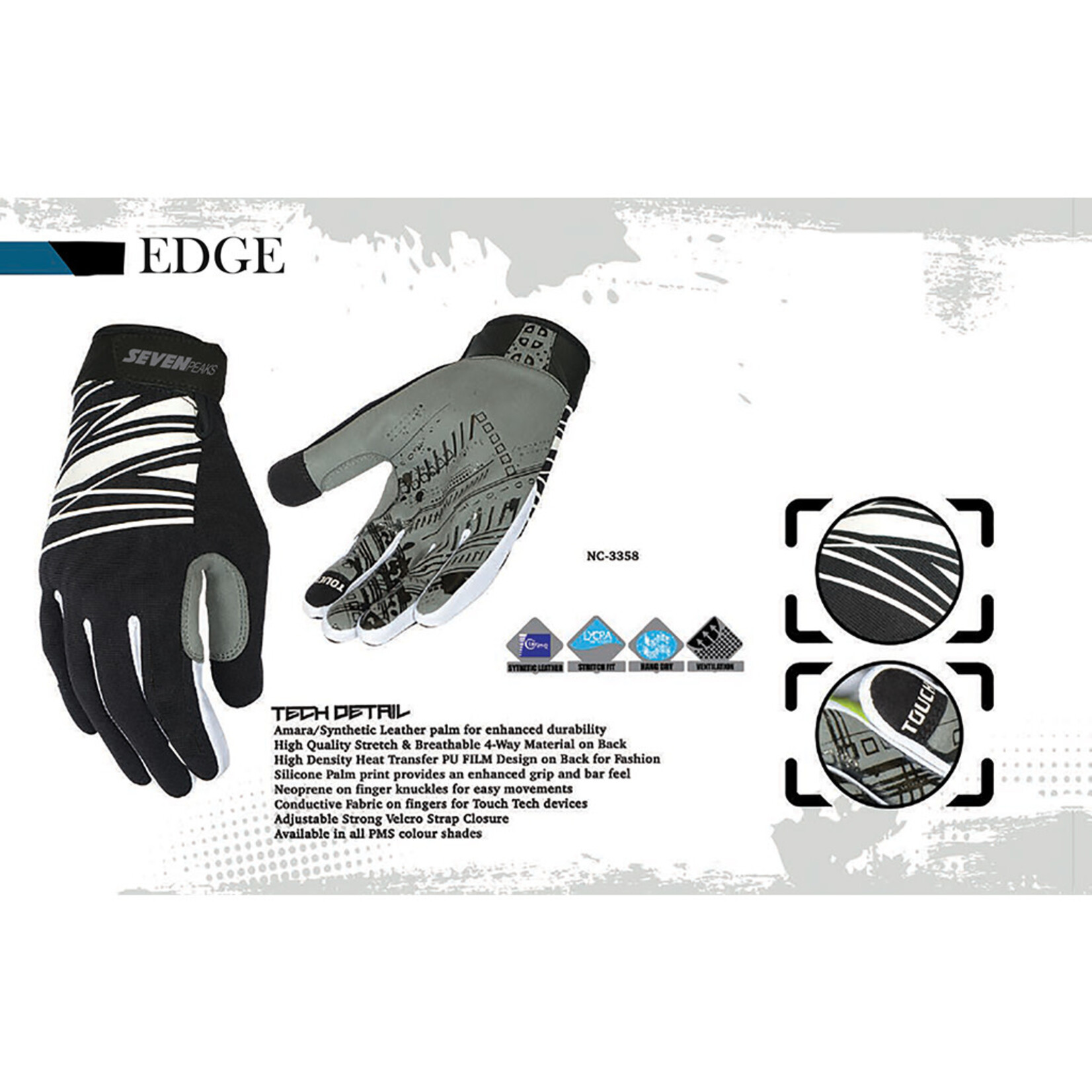 SEVEN PEAKS SEVEN PEAKS GLOVES F/F EDGE ADULT
