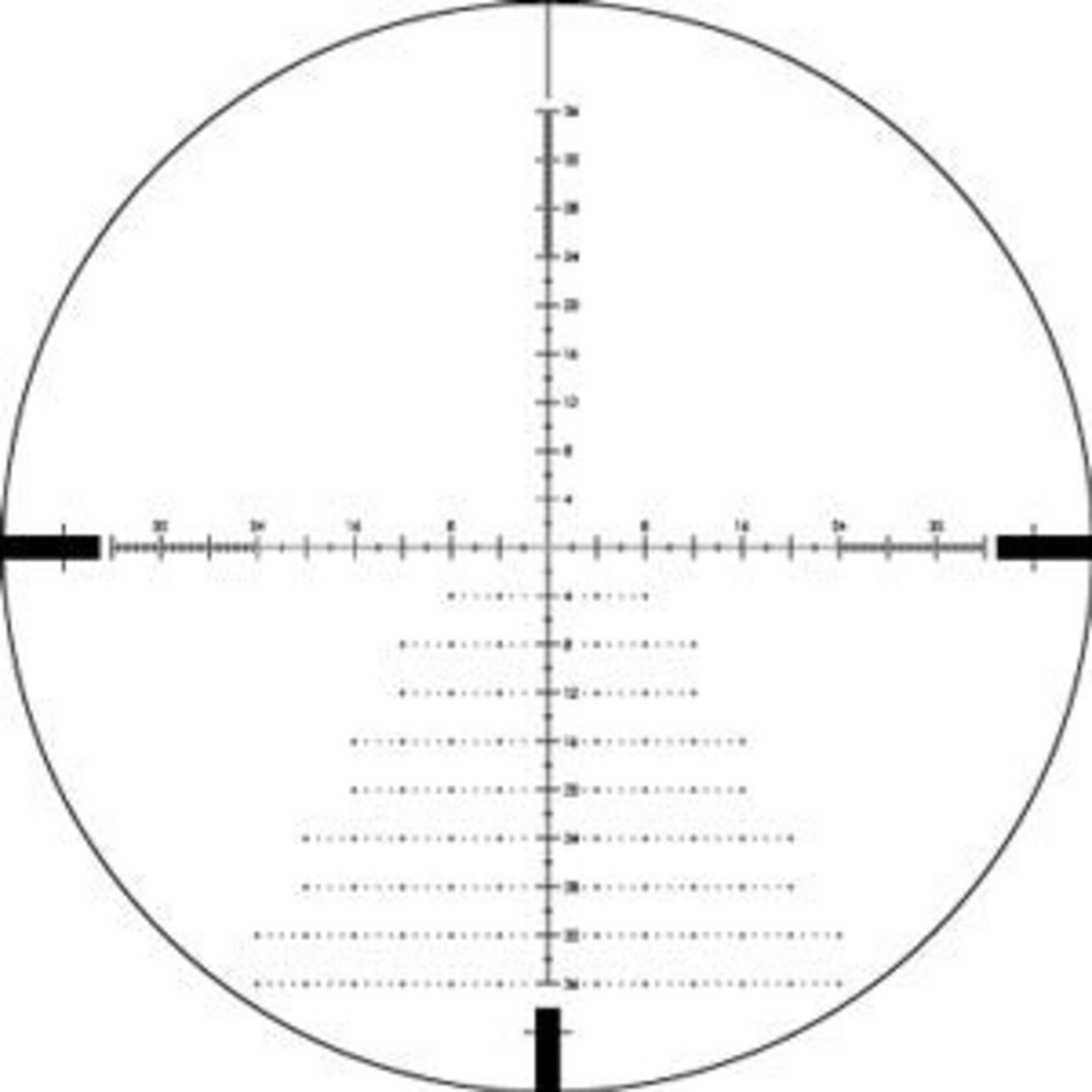 VORTEX VORTEX SCOPE 6-24X50mm DIAMONDBACK TACTICAL FIRST FOCAL PLANE FFP EBR-2C MOA 30MM