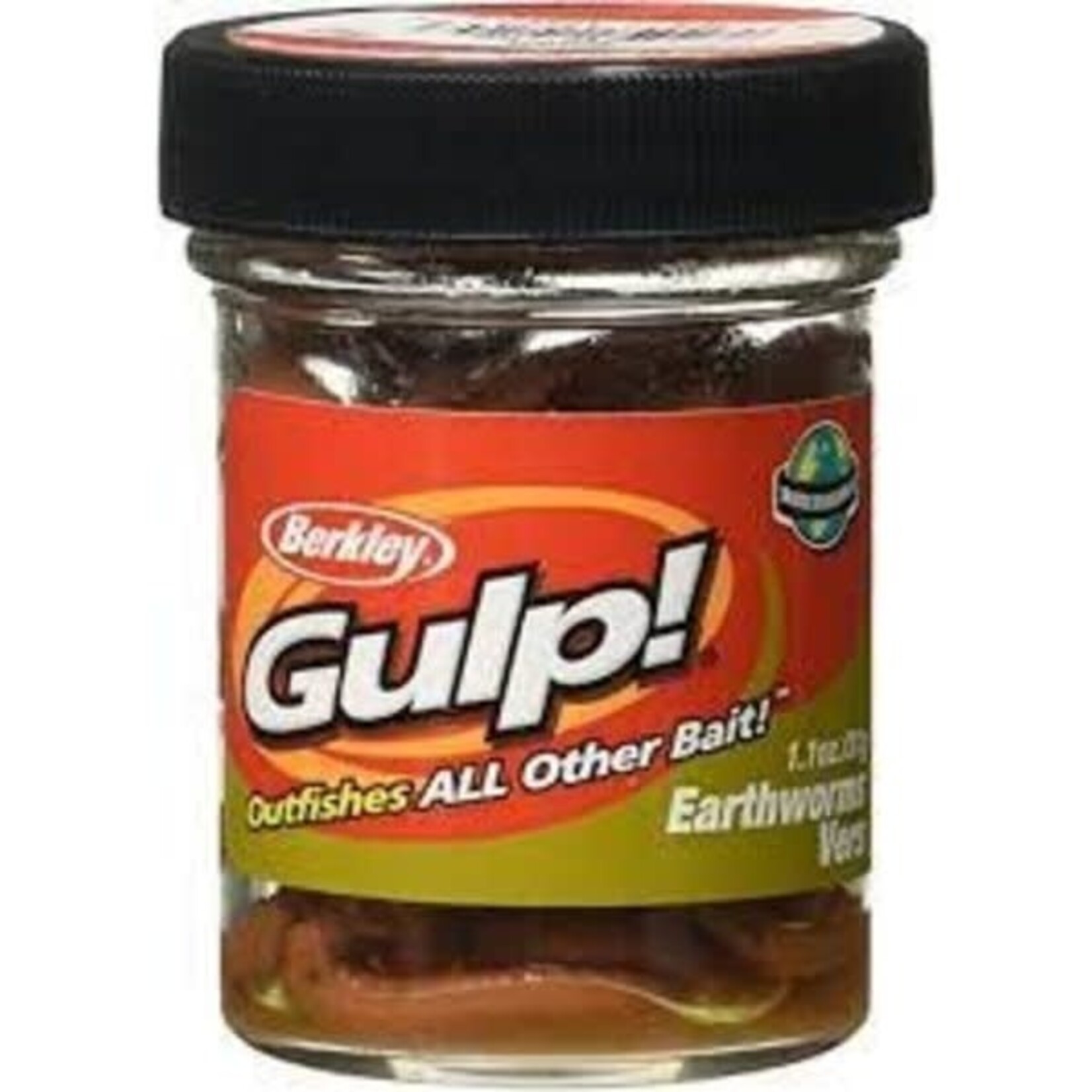 Berkley BERKLEY GULP EARTHWORM 4" 1.1 OZ JAR, BROWN GEW-BR