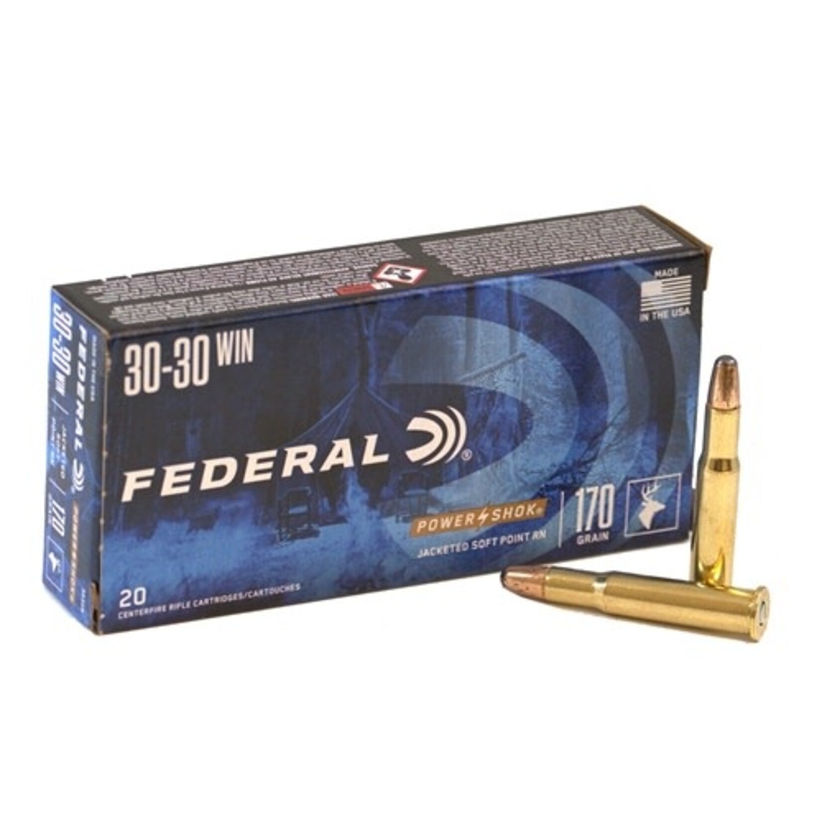 FEDERAL FEDERAL 30-30 WIN 170GR SP POWER-SHOK 3030B