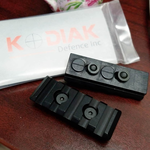 KODIAK DEFENCE KEYMOD-RAIL KIT 001 BLACK 2PC ALUM