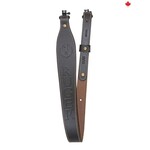 RUGER RUGER RIFLE SLING W/P LEATHER W/SWIVELS  2.25" BLK
