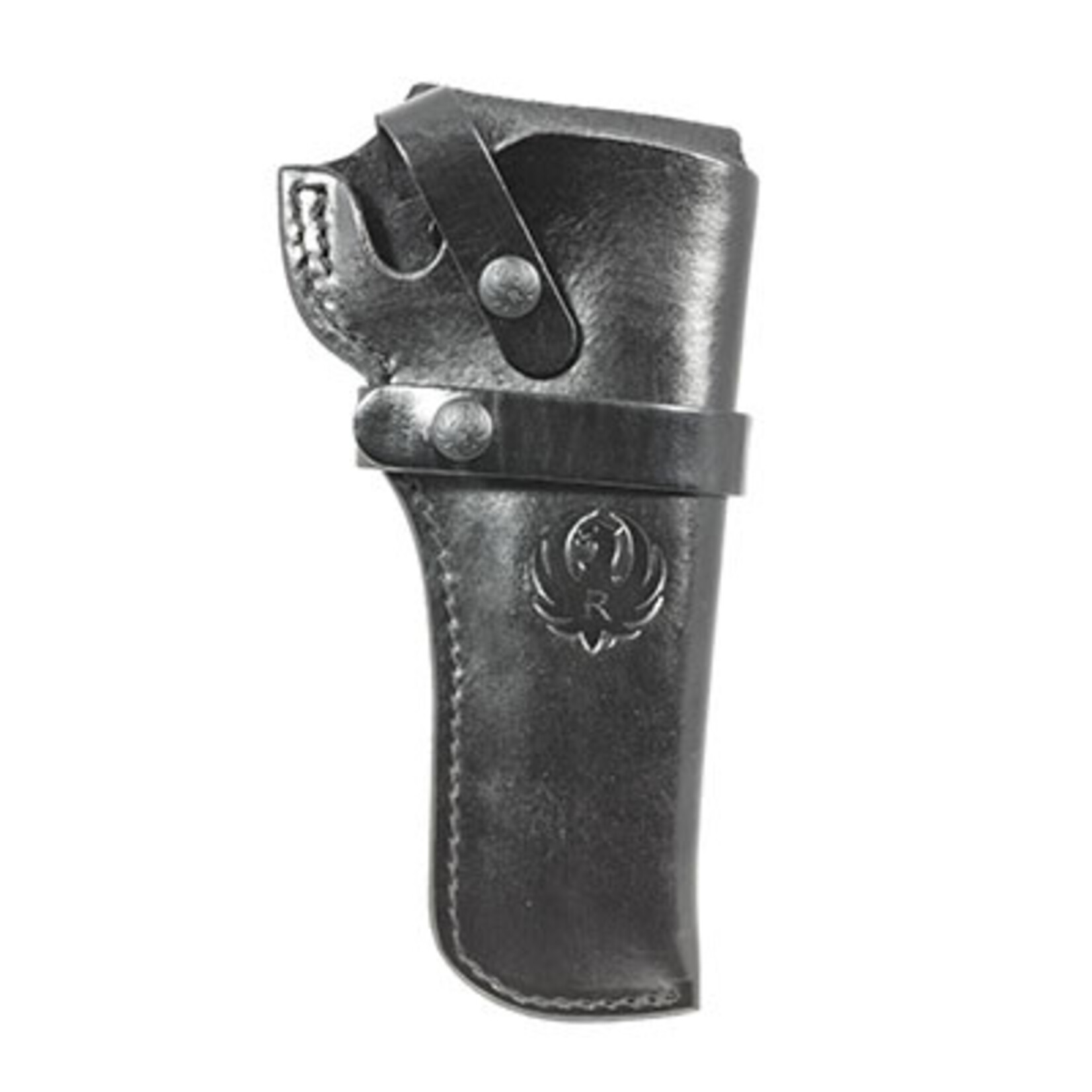 RUGER RUGER WRANGLER TRIPLE K WESTERN BELT HOLSTER  RH BLACK LEATHER SINGLE SIX