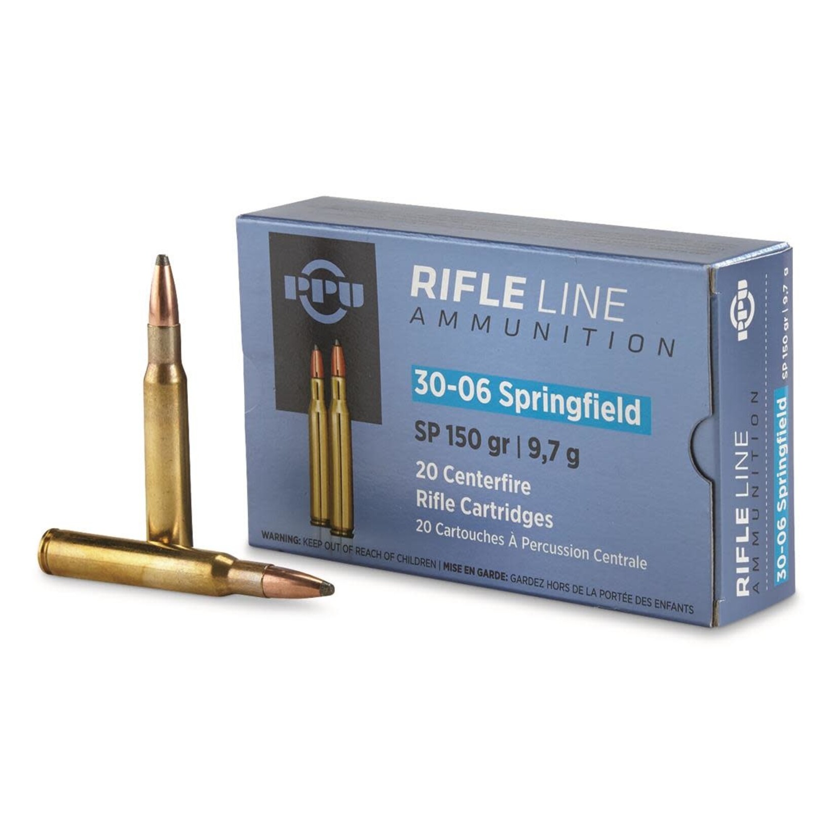 PPU PPU 30-06 SPRINGFIELD 150GR SP PP30061 RIFLE LINE 20 RNDS