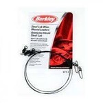 Berkley BERKLEY BLK 3PK LEADER 12" 30LB STEELON WIRE-WOUND CROSS-LOK SNAP