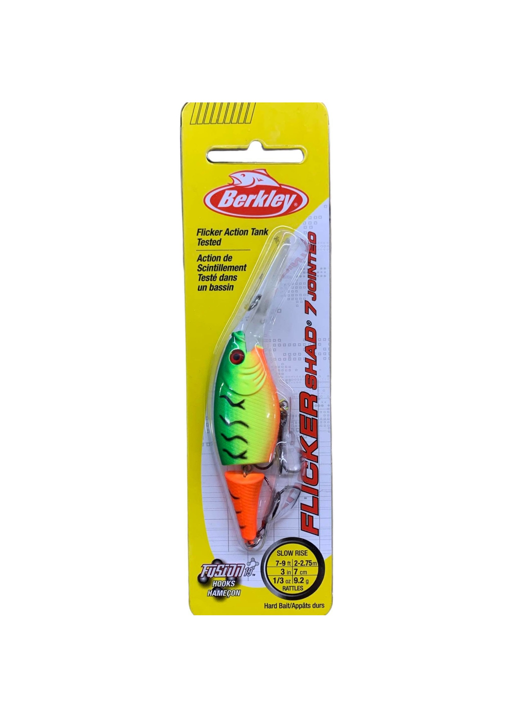 Flicker Shad Jointed Slick Firetiger 1/3 oz : : Sports