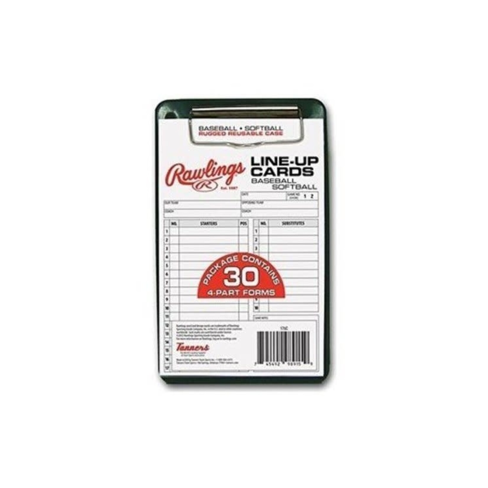 RAWLINGS RAWLINGS BASEBALL  LINE-UP CARDS 30PK
