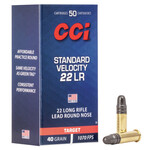 CCI CCI 22LR STANDARD VELOCITY TARGET LEAD ROUND NOSE 50 RNDS 1070 FPS 40 GR
