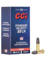 CCI CCI 22LR STANDARD VELOCITY TARGET LEAD ROUND NOSE 50 RNDS 1070 FPS 40 GR