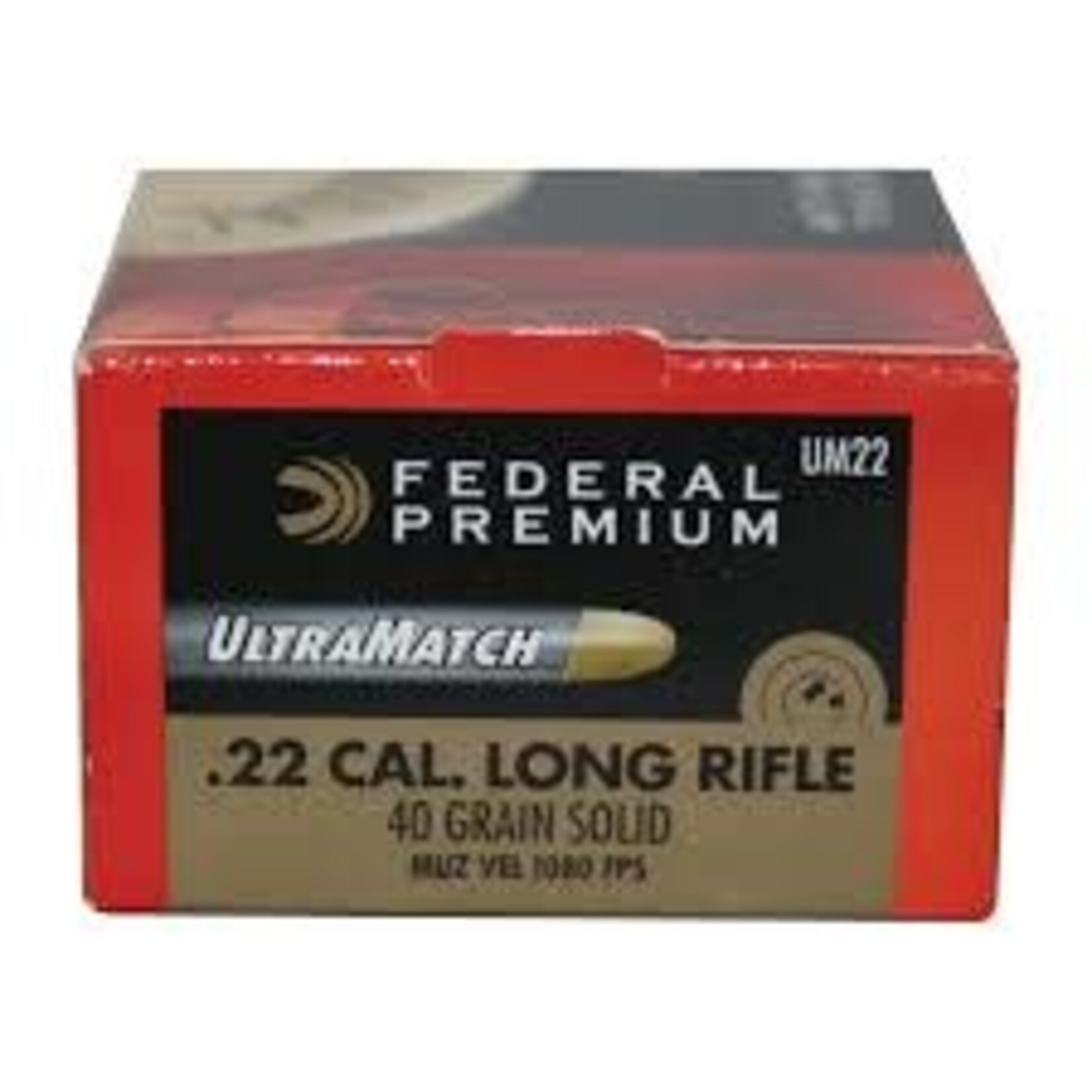 FEDERAL FEDERAL 22 LONG RIFLE 40 GRAIN SOLID ULTRA MATCH