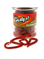 Berkley BERKLEY GEW-RDW GULP EARTHWORM, 4" 1.1 oz JAR, RED WIGGLE