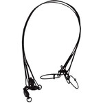 Berkley BERKLEY WIRE WOUND STEELON LEADER 3PACK 18" 45LB BLACK