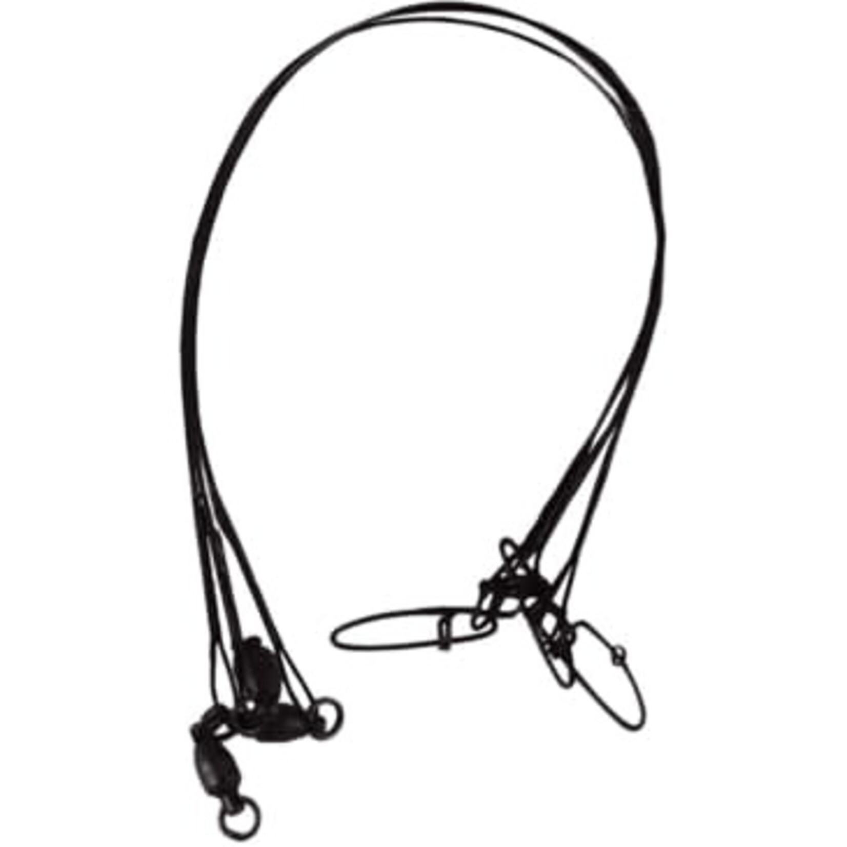 Berkley BERKLEY WIRE WOUND STEELON LEADER 3PACK 18" 45LB BLACK