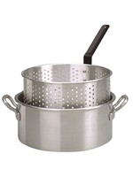KING KOOKER HEAVY DUTY ALUMINUM FRY PAN WITH PUNCHED ALUMINUM BASKET