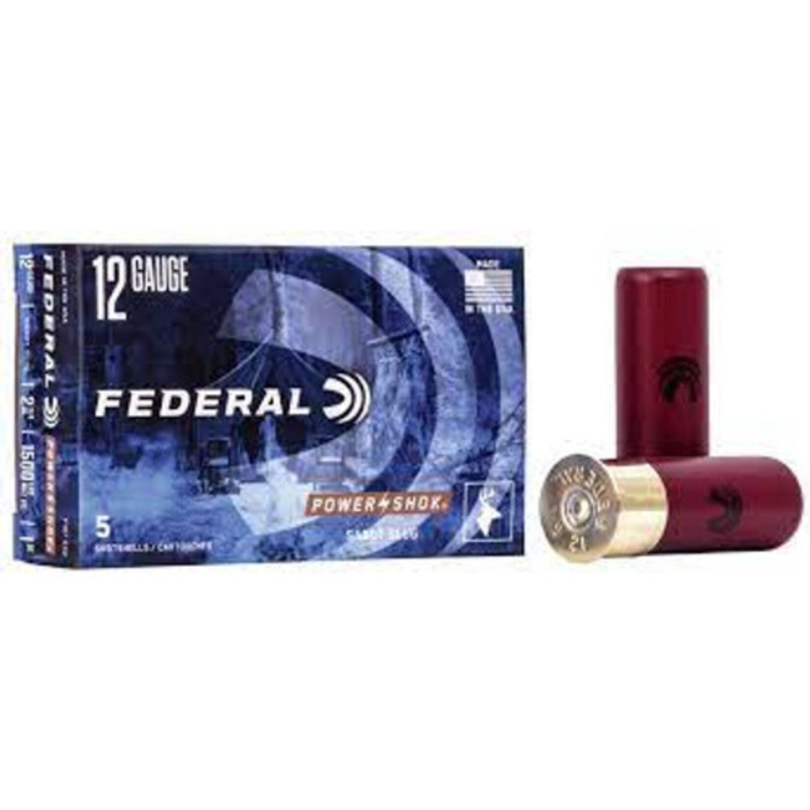FEDERAL FEDERAL 12 GAUGE 2 3/4" 1OZ 1610 FPS MAX RIFLED SLUG HP