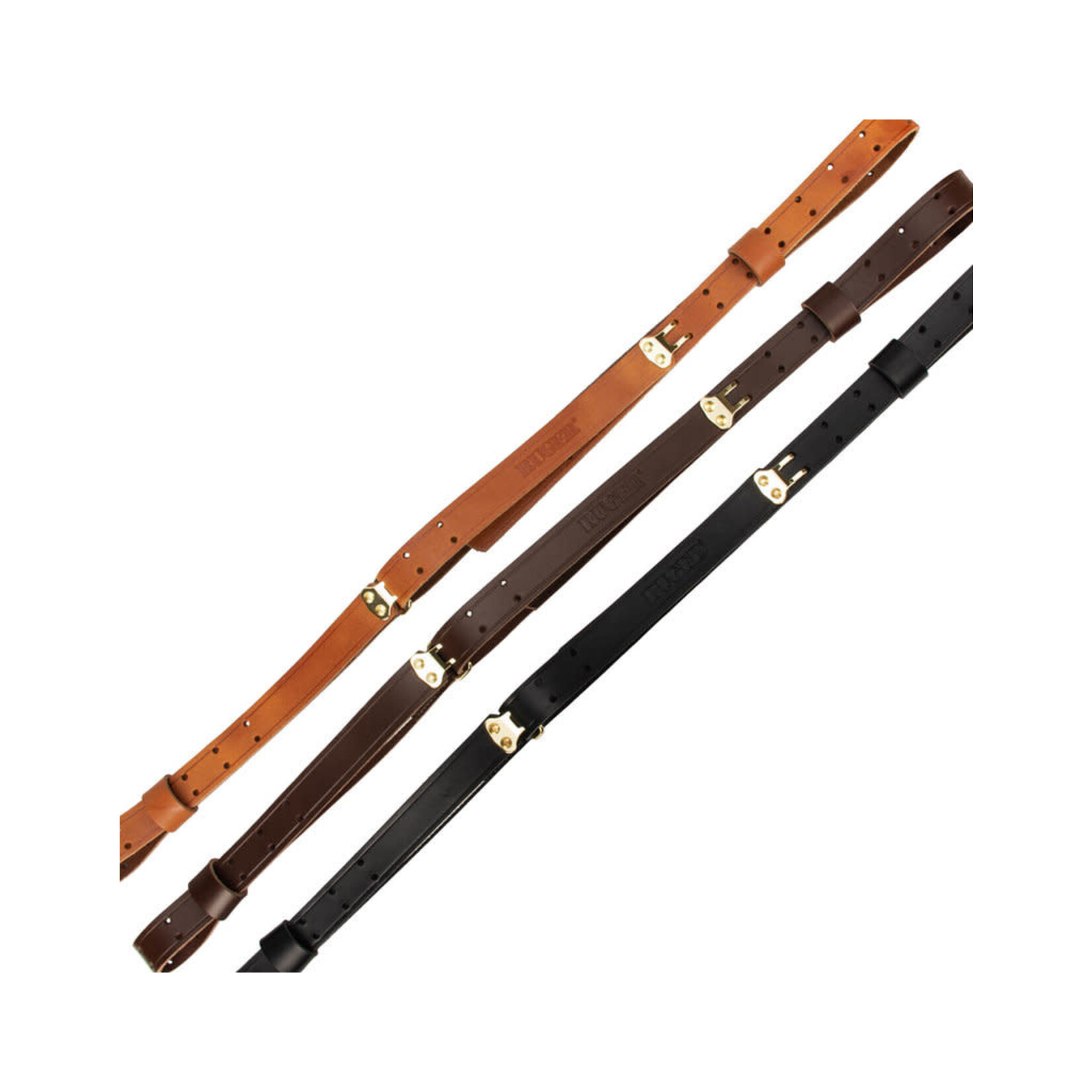 RUGER RUGER 1" DOUBLE CLAW LEATHER MILITARY RIFLE SLING DRK BROWN