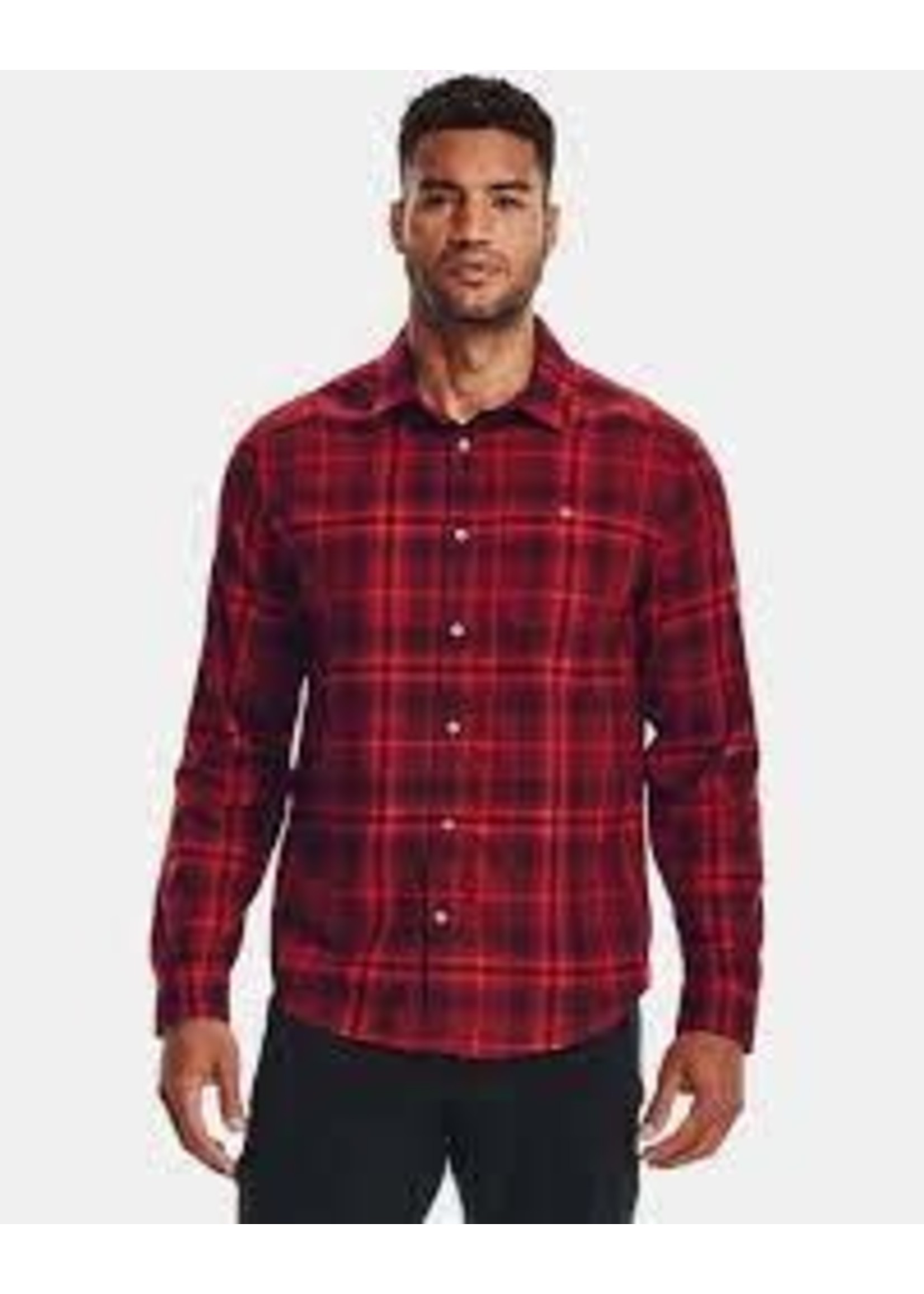 UNDER ARMOUR UNDER ARMOUR MEN'S TRADESMAN FLANNEL RED