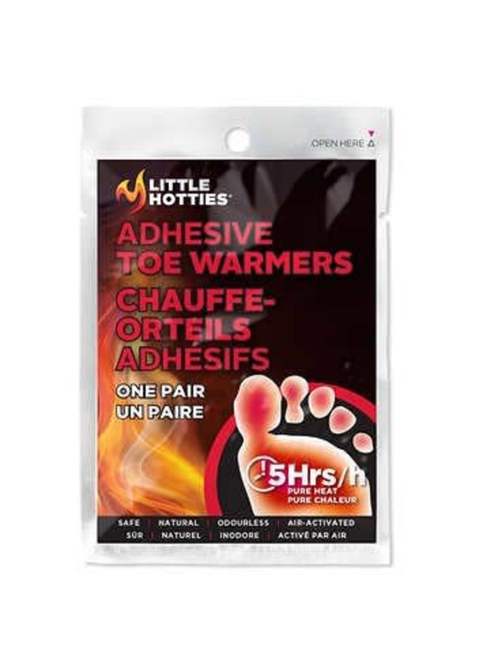 LITTLE HOTTIES ADHESIVE TOE WARMERS ONE PAIR  5HRS