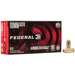 FEDERAL FEDERAL 10MM AUTO 180GR FMJ AMERICAN EAGLE 50 CENTERFIRE PISTOL RNDS AE10A